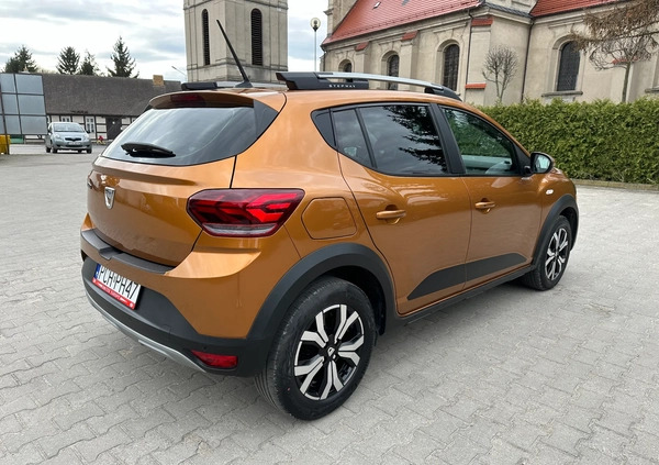 Dacia Sandero Stepway cena 52500 przebieg: 100000, rok produkcji 2021 z Gniew małe 704